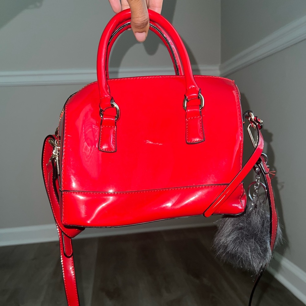 Red Shiny Tote Bag!